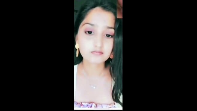 Sexy Slim Girl Showing Boobs Rubbing Her Pussy On VC