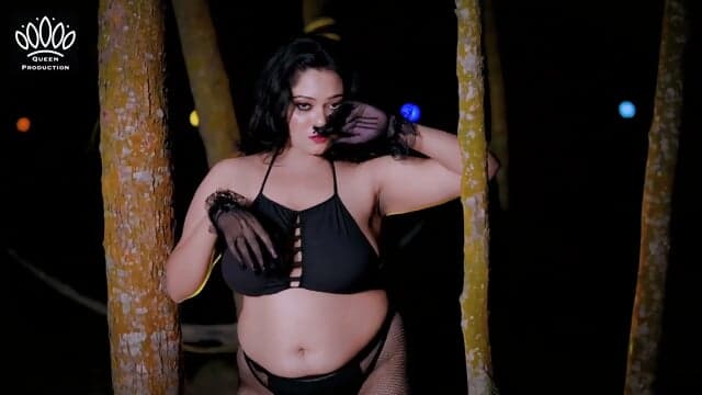 Queen Production Bong Model Sreshtha in Black Bikini