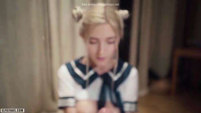Naughty Schoolgirl Eva Elfie Gets A Creampie And A Facial