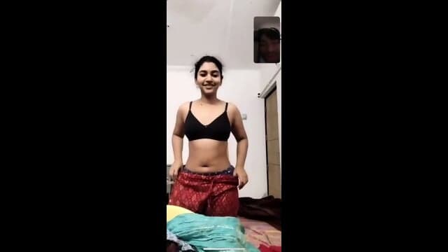 CUTE SHY TAMIL THICK ASS GF STRIPPING ON VC FOR BF